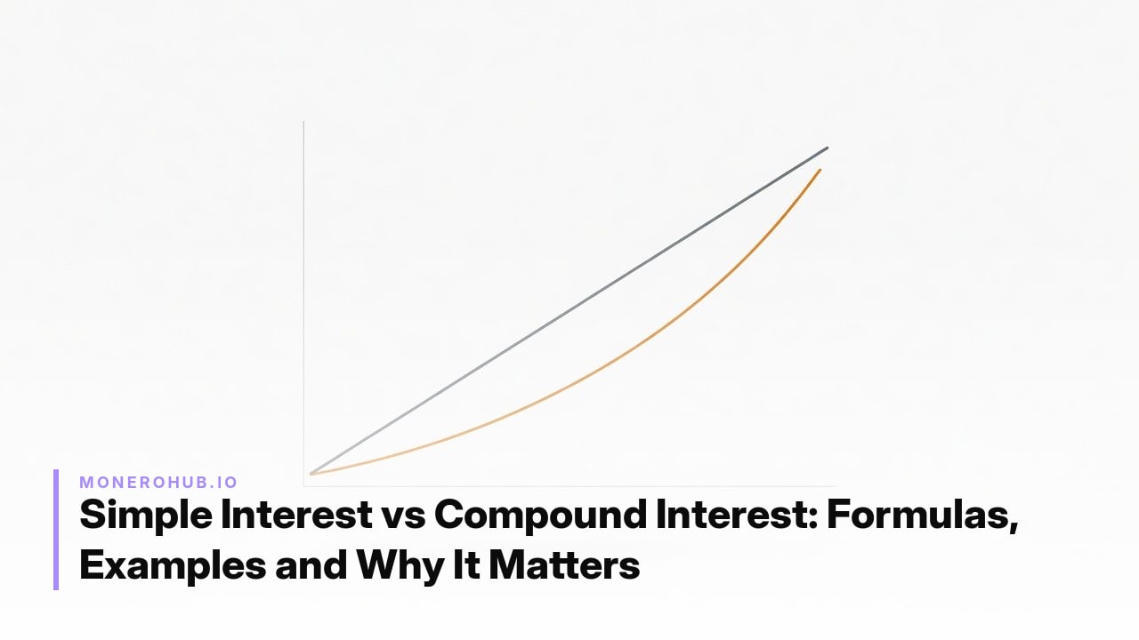 Simple Interest vs Compound Interest: Formulas, Examples and Why It Matters