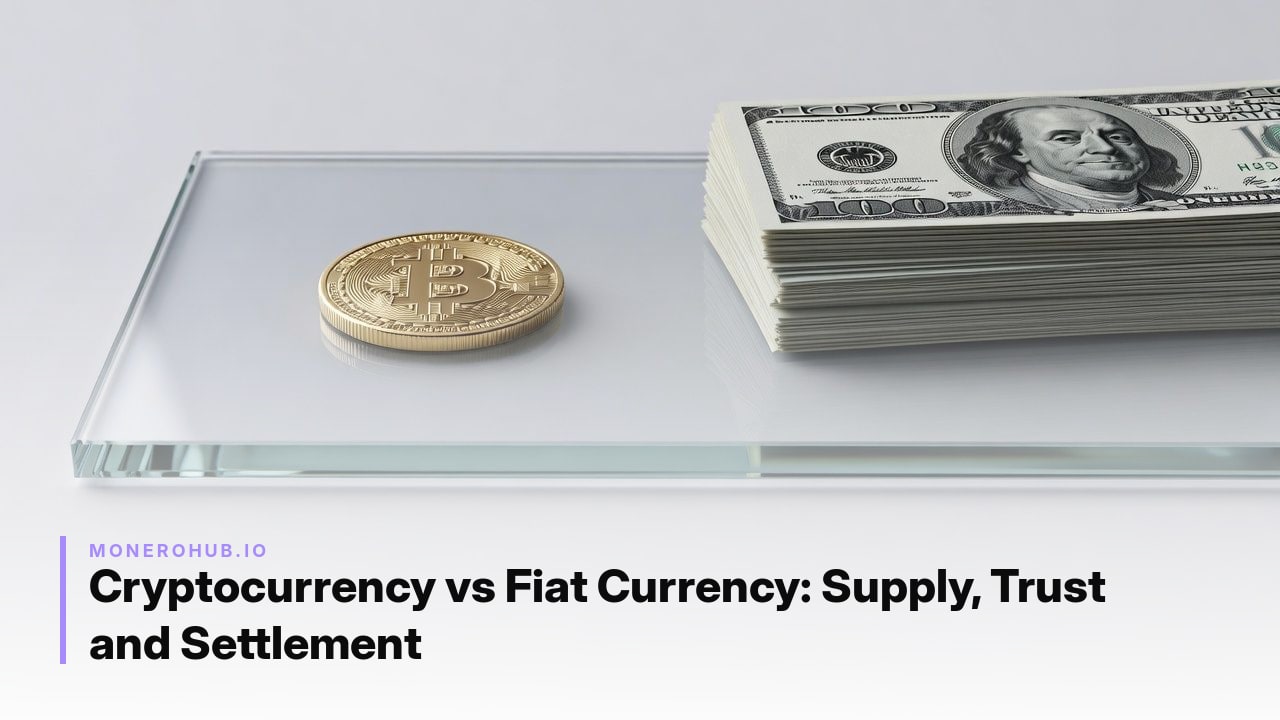 Cryptocurrency vs Fiat Currency: Supply, Trust and Settlement