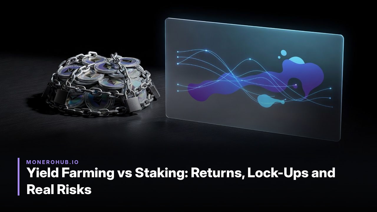 Yield Farming vs Staking: Returns, Lock-Ups and Real Risks