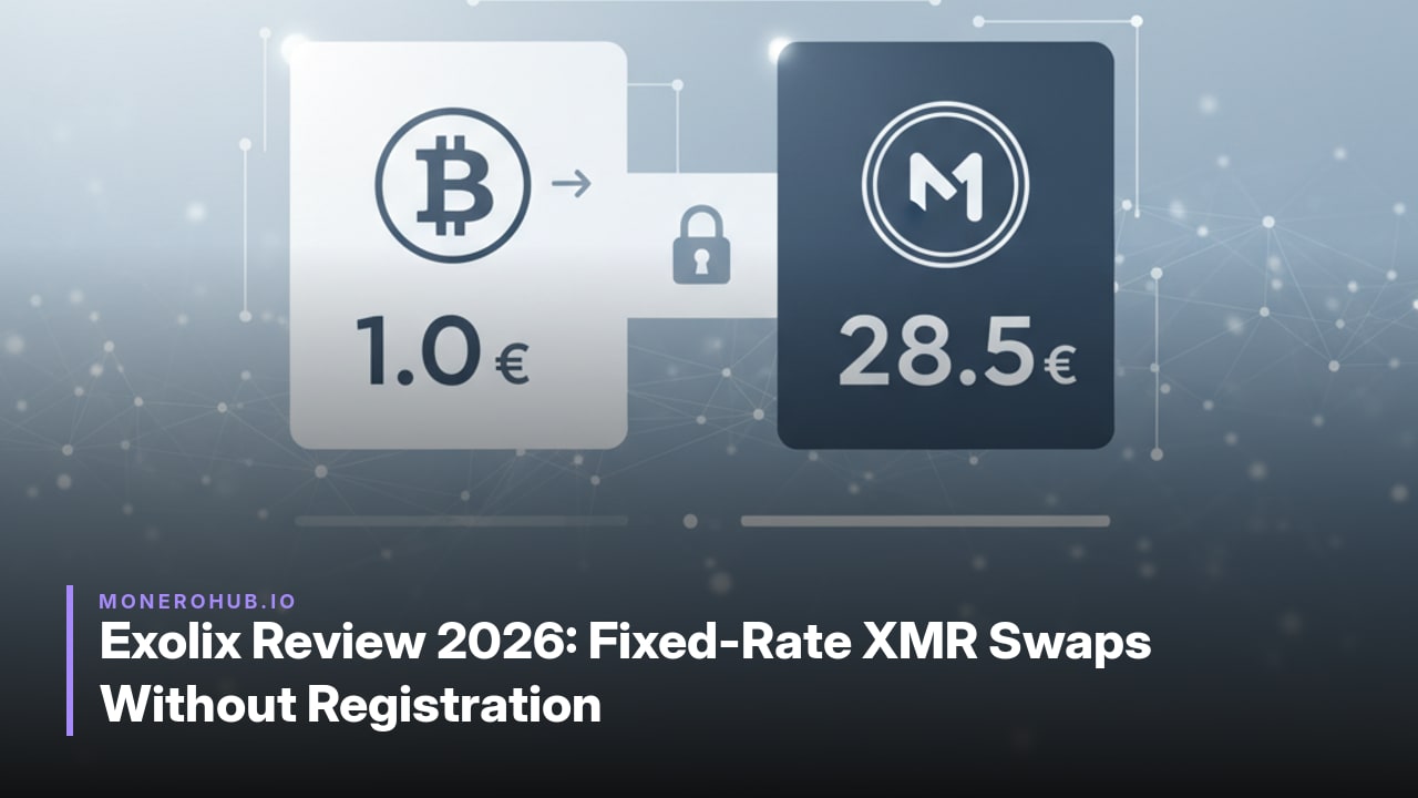 Exolix Review 2026: Fixed-Rate XMR Swaps Without Registration