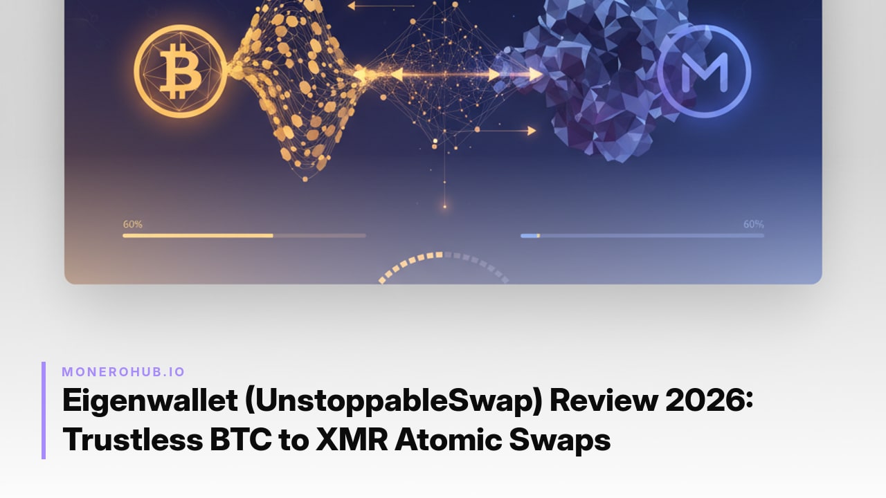 Eigenwallet (UnstoppableSwap) Review 2026: Trustless BTC to XMR Atomic Swaps
