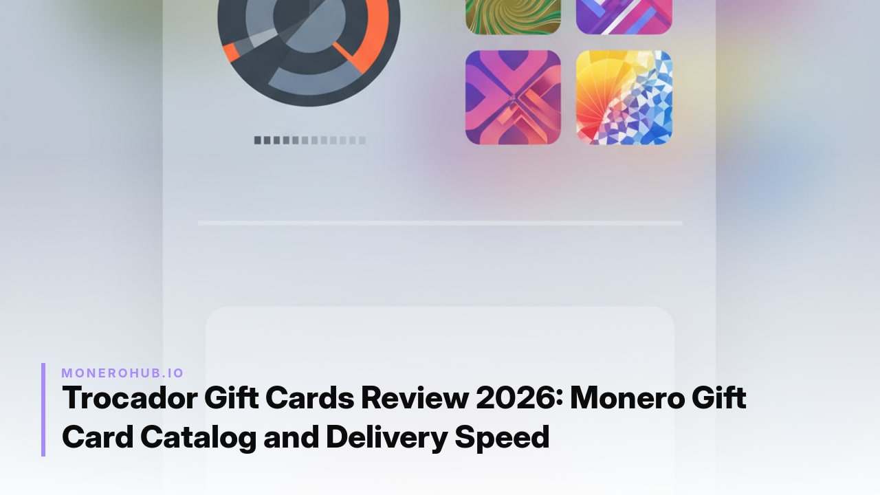 Trocador Gift Cards Review 2026: Monero Gift Card Catalog and Delivery Speed
