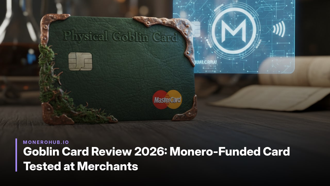 Goblin Card Review 2026: Monero-Funded Card Tested at Merchants