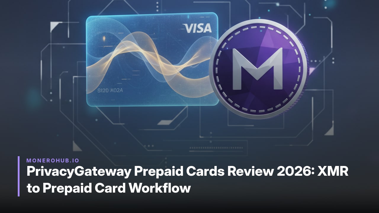 PrivacyGateway Prepaid Cards Review 2026: XMR to Prepaid Card Workflow