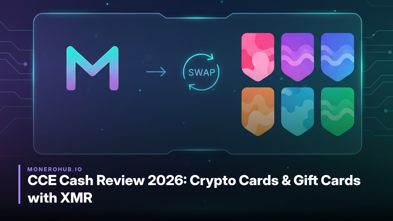 CCE Cash Review 2026: Crypto Cards & Gift Cards with XMR